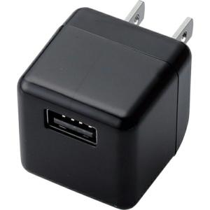 ELECOM デジタルオーディオプレーヤー用AC充電器 Cube 1.8A ブラック ( AVA-ACUBN003BK )｜orangetool