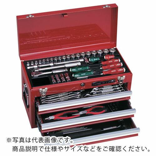 【SALE価格】TONE 整備用工具セット ツールセット 差込角9.5mm 72点セット シルバー ...