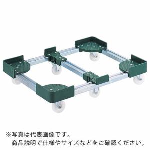 【SALE価格】TRUSCO 伸縮式コンテナ台車 内寸400-500X900-1000スチール製 ( FCD6-4090 (6コイリ) ) トラスコ中山(株)｜orangetool