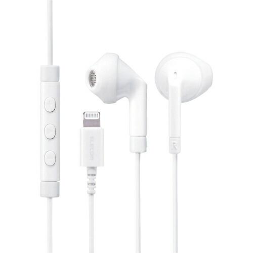 ELECOM ステレオヘッドホン(マイク付) セミオープン型 Lightning 13.6mmドライ...