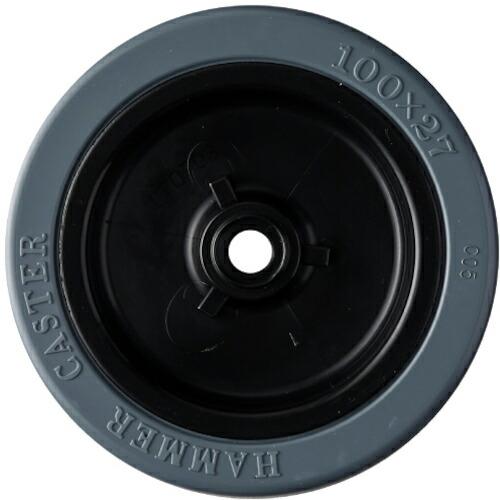 ハンマー 100mm ゴム車輪 ( 425E-RN100 ) ハンマーキャスター(株) (メーカー取...