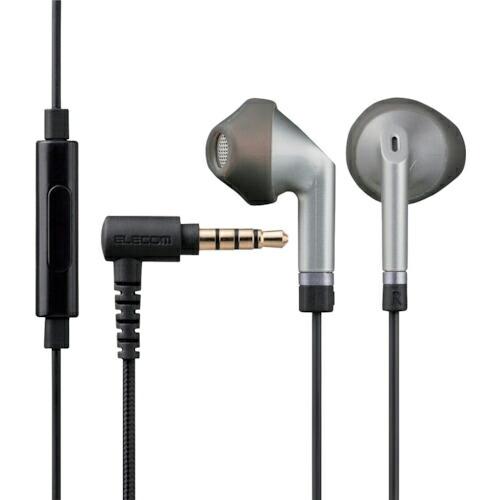 ELECOM ステレオイヤホン セミオープン型 直径3.5mm マイク付 13.6mmドライバー 高...