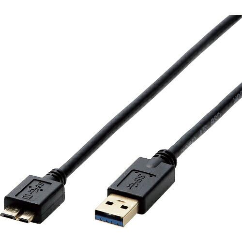 ELECOM USB3.0ケーブル A-microBタイプ 0.5m ブラック ( DH-AMB3N...