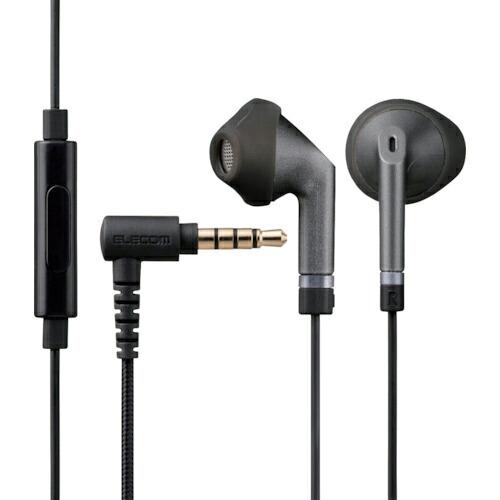 ELECOM ステレオイヤホン セミオープン型 直径3.5mm マイク付 13.6mmドライバー 高...