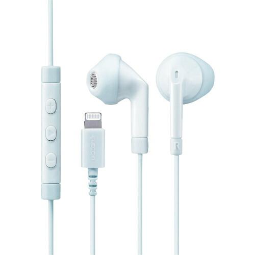 ELECOM ステレオヘッドホン(マイク付) セミオープン型 Lightning 13.6mmドライ...