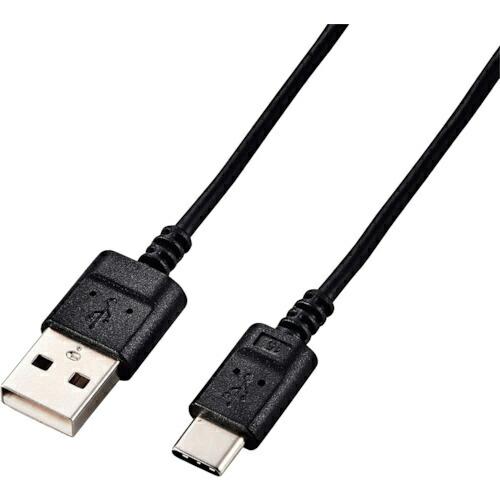 ELECOM USB Type-Cケーブル スマホ用 USB(A-C) 極細 2.0m ブラック (...