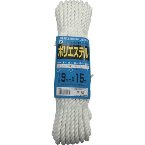 ユタカメイク ロープ ポリエステルトラックロープ 9mm×15m ( TRS-1  (9MMX15M...