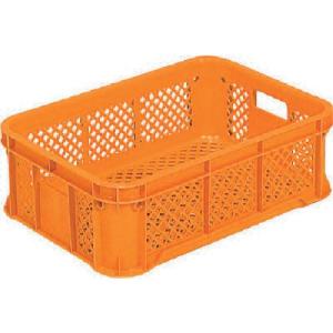 サンコー スタッキングコンテナー 102401 サンテナーB#25オレンジ ( SK-B25-OR ) 三甲(株)｜orangetool