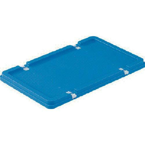 【SALE価格】サンコー ボックス型コンテナー 702402 サンボックス#22フタ ロック付 ブル...