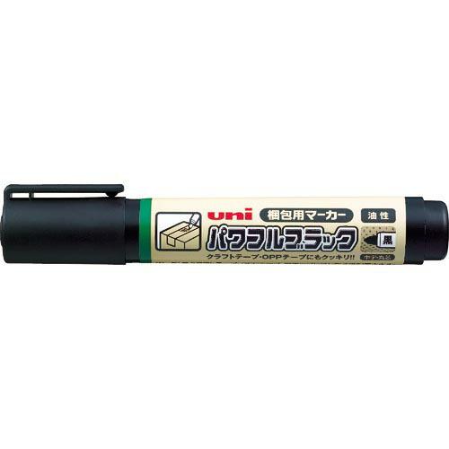 uni 油性マーカー 中字 黒 パワフルブラック ( PTNMK24 ) 三菱鉛筆(株)