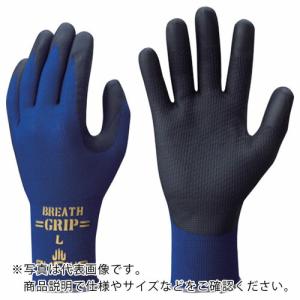 SHOWA ニトリルゴム背抜き手袋 NO380 ブレスグリップ ネイビー Sサイズ ( NO380-S )｜orangetool