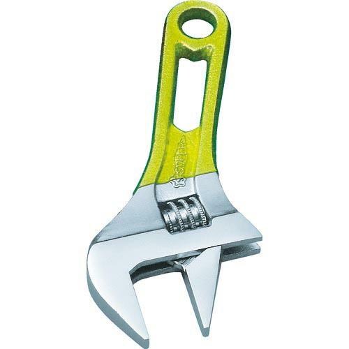 スーパー ワイドモンキレンチショートタイプ(イエロー)口開き:0~24 ( MWM24SY ) (株...