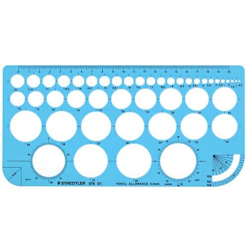 ステッドラー 722401)テンプレート 円定規  ( 976 01 ) ステッドラー日本(株) (...