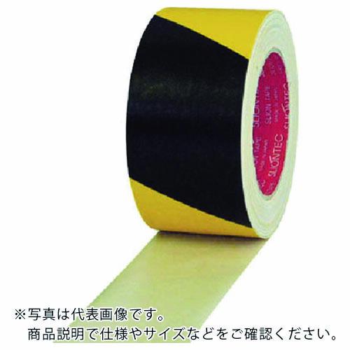 SLIONTEC 危険表示用布粘着テープ60mm×25m イエロー/ブラック ( 336200-SS...