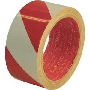 SLIONTEC 危険表示用反射テープ 90mm×10m(赤/白) ( 965100-RW-00-90X10 )｜orangetool