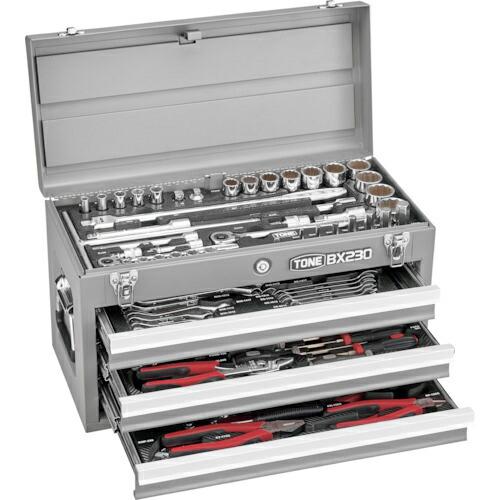 TONE 整備用工具セット ツールセット(シルバー) 間口508×奥行232×高さ302mm  ( ...