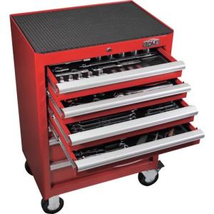 【SALE価格】TONE 整備用工具セット ツールキャビネットセット(レッド) 間口433×奥行220×高さ240mm ( TCAT911 ) TONE(株)｜orangetool