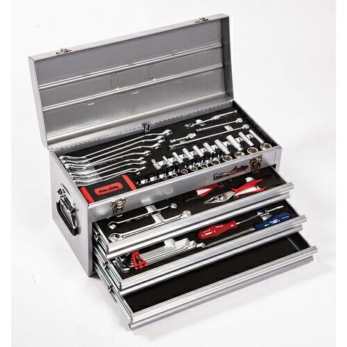 Pro-Auto 3/8&quot;&amp;1/4&quot;DR.83PC.ツールキット シルバー  ( TE-383S )...