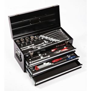 Pro-Auto 1/2"DR.57PC.ツールキット ブラック  ( TE-457B ) スエカゲツール(株) (メーカー取寄)｜orangetool