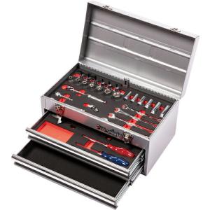 Pro-Auto 3/8"DR.30PC.ポータブルツールキット シルバー  ( TE-P330S ) スエカゲツール(株) (メーカー取寄)｜orangetool