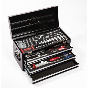 Pro-Auto 3/8"&1/4"DR.83PC.ツールキット ブラック  ( TE-383B ) スエカゲツール(株) (メーカー取寄)｜orangetool