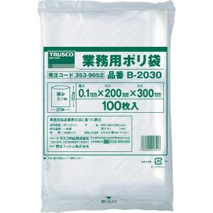 TRUSCO 厚手ポリ袋 縦300X横200Xt0.1 透明 (100枚入) ( B-2030 ) トラスコ中山(株)｜orangetool