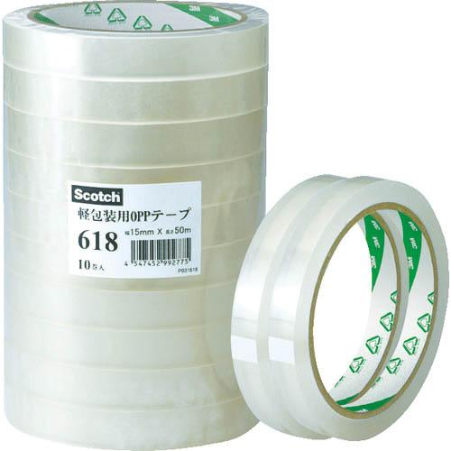 【SALE価格】3M スコッチ 軽包装用OPPテープ 618 12mmX50m ( 618 12X5...