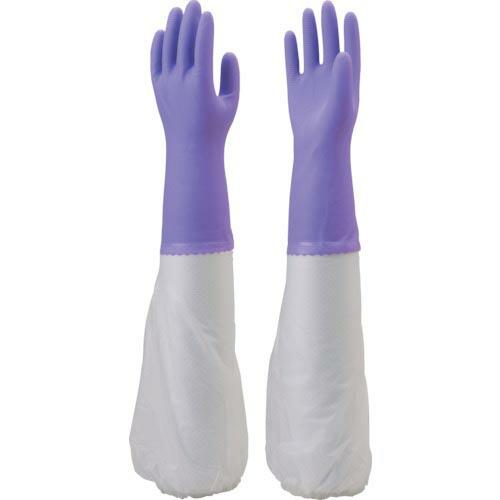 【SALE価格】SHOWA 腕カバー付手袋厚手 No140 バイオレット Lサイズ ( NO140-...