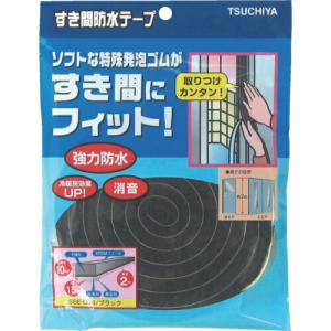 槌屋 すき間防水テープ ブラック 10mm×15mm×2m ( SBE-004 )｜orangetool