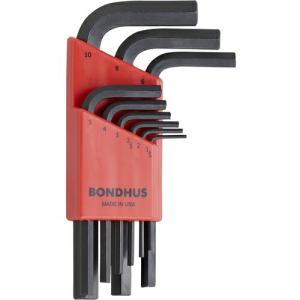 BONDHUS 六角L-レンチ ショート セット9本組(1.5-10mm) ( HLX9MS )｜orangetool