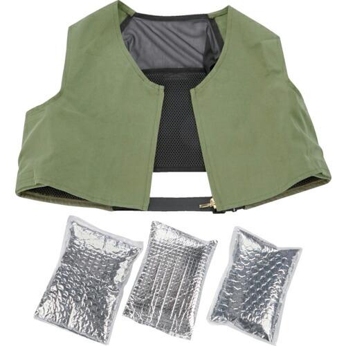 TRUSCO アイシングベスト 前面コットンタイプ 保冷剤3個セット ( WICEV-SET ) ト...