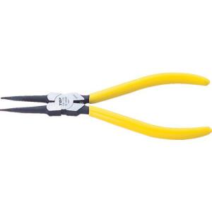 TOP スナップリングプライヤ穴用直爪 125mm 使用範囲6~11mm ( HS-125F )｜orangetool