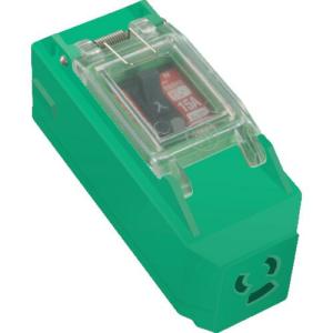 NICHIDO プラグインポッキンブレーカ 過負荷漏電保護兼用(15A/15mA感度) 抜止コンセント付 ( PIPB-EK-N ) 日動工業(株)｜orangetool