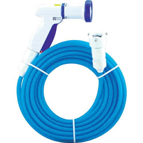 サンヨー 散水ホースセット らくらく散水セット(ガンコネクター付) 10m巻 7×11mm ( RS...