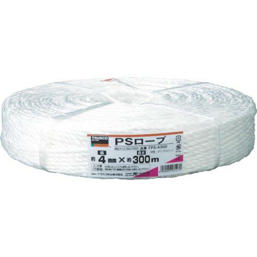 TRUSCO PSロープ 幅4mmX長さ300m 白 ( TPS-4300 ) トラスコ中山(株)