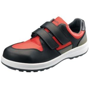 シモン 安全靴 短靴 マジック式 8518赤/黒 28.0cm ( 8518RED/BK-28.0 ) (株)シモン｜orangetool