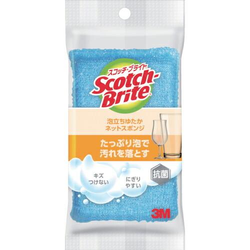 3M スコッチ・ブライト 泡立ちゆたか ネットスポンジ ブルー ( WNT-77KB ) スリーエム...
