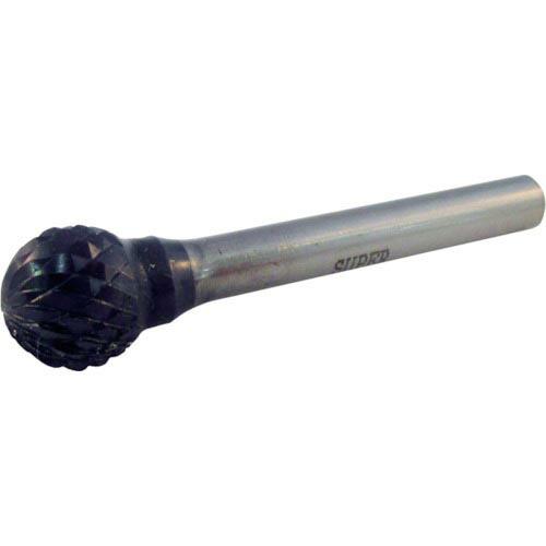 スーパー スーパー超硬バー 重切削用 ロー付タイプ 球型 刃径:12.7mm 軸径:6.0mm ( ...