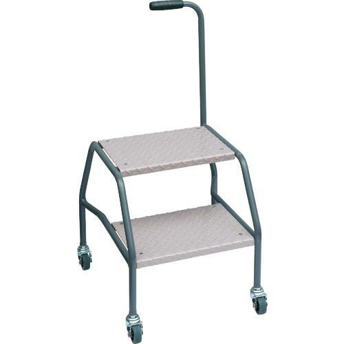 NF 移動式踏み台SFS型 ステップ2段縞鋼板タイプ H800X470X455 ( SFS-92CT...