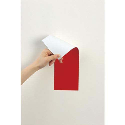 マグエックス マグネット両面カラーシート赤白 ( MSR-10RW ) (株)マグエックス