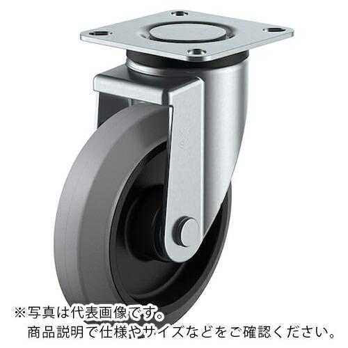 ユーエイ プレート式 自在 キャスター グレーゴム 車輪径150mm  SILENTタイプ J2F型...