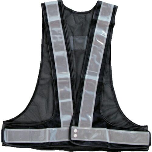 TRUSCO 安全ベスト 紺*シルバー ポリエステル製 ( TKA-340A ) トラスコ中山(株)