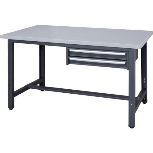 DAISHIN スチール天板作業台 天板ライトグレー色 2段引出付き ( WZS-12752 ) ダ...