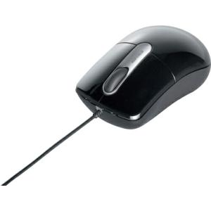 BAFFALO 有線光学式マウス 静音/3ボタン Mサイズ ブラック ( BSMOU27SMBK ) (株)バッファロー｜orangetool