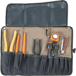TRUSCO 電気工事士技能試験工具 8点入 ツールロールセット ( DKS-7B ) トラスコ中山(株)｜orangetool