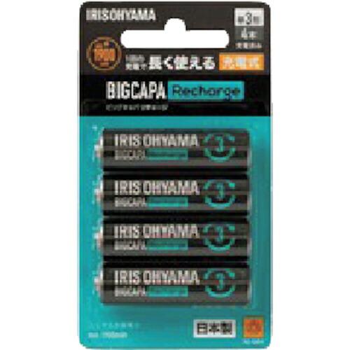 【SALE価格】IRIS 578034 ビックキャパ リチャージ 単3形ニッケル水素電池 4本パック...