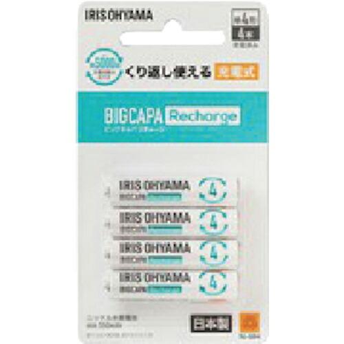 【SALE価格】IRIS 578037 ビックキャパ リチャージ 単4形ニッケル水素電池 4本パック...