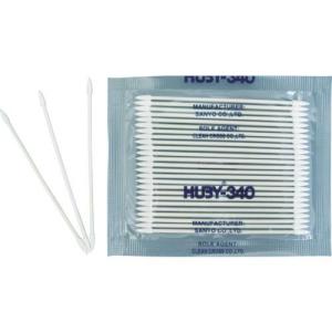 【SALE価格】HUBY 3インチ 工業用綿棒(先端コーン型/ハードシャープポイントスリム) (8000本入) ( BB-013MB ) (株)クリーンクロス｜orangetool