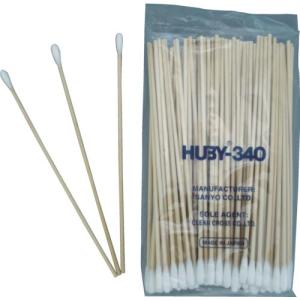 【SALE価格】HUBY 6インチ 工業用綿棒(先端砲弾型/木軸) (2000本入) ( CA-006MB ) (株)クリーンクロス｜orangetool