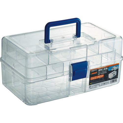 TRUSCO 透明工具箱 中皿付き ( TCRBOXN ) トラスコ中山(株)